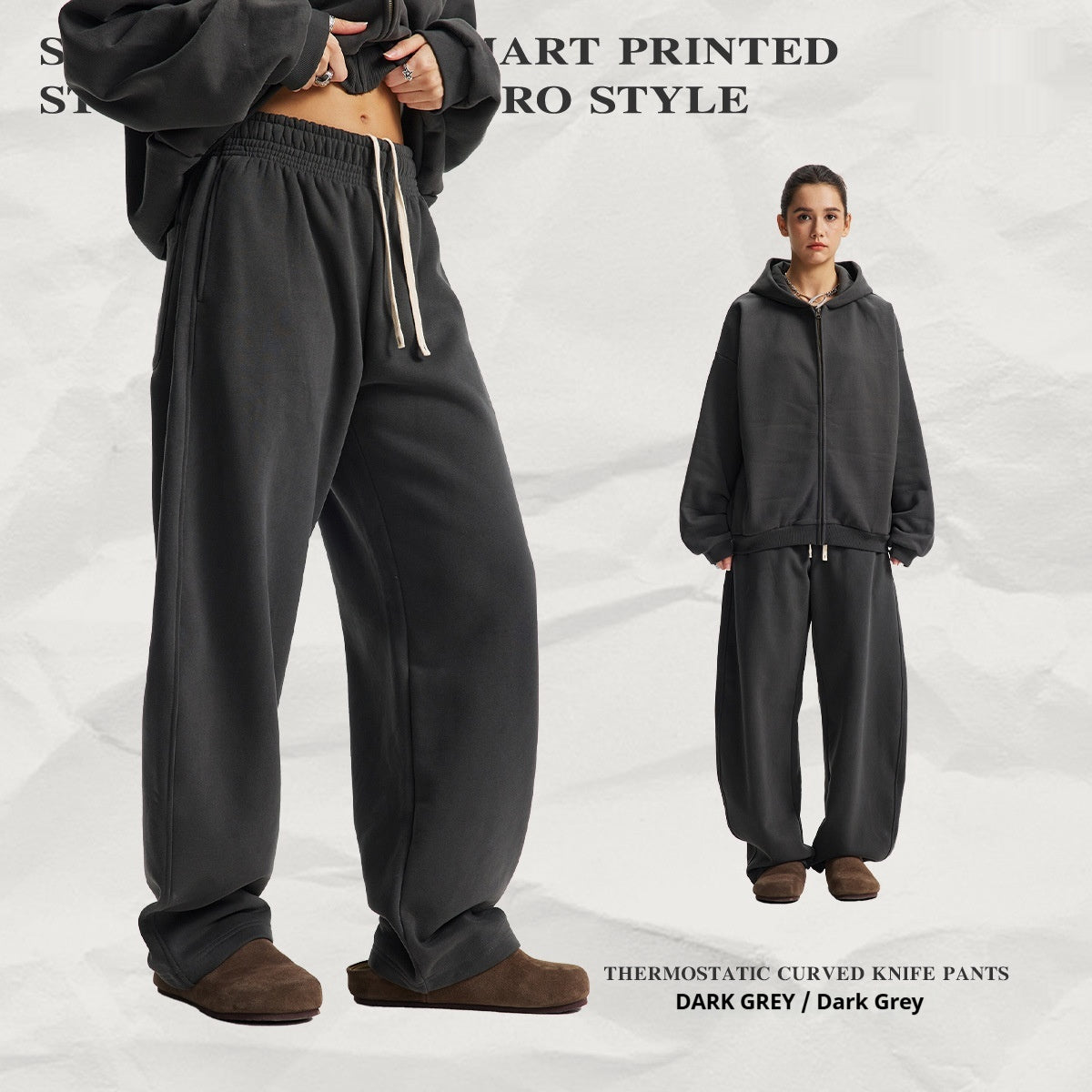 Hooded Cardigan Sweater Set For Men And Women Dropshipman