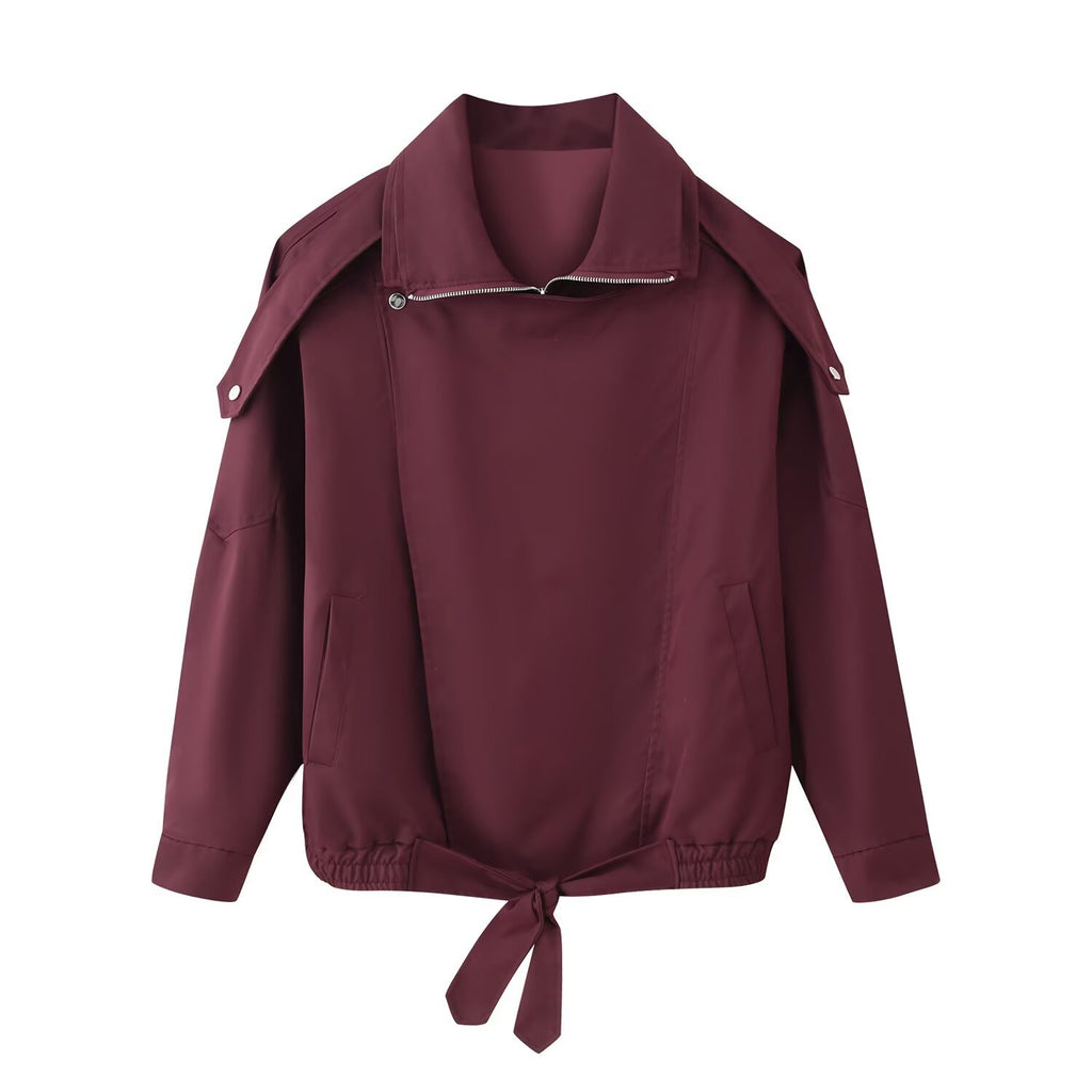 Women's Solid Color Loose-Fit Versatile Jacket Coat – Comfortable, Lightweight Outerwear