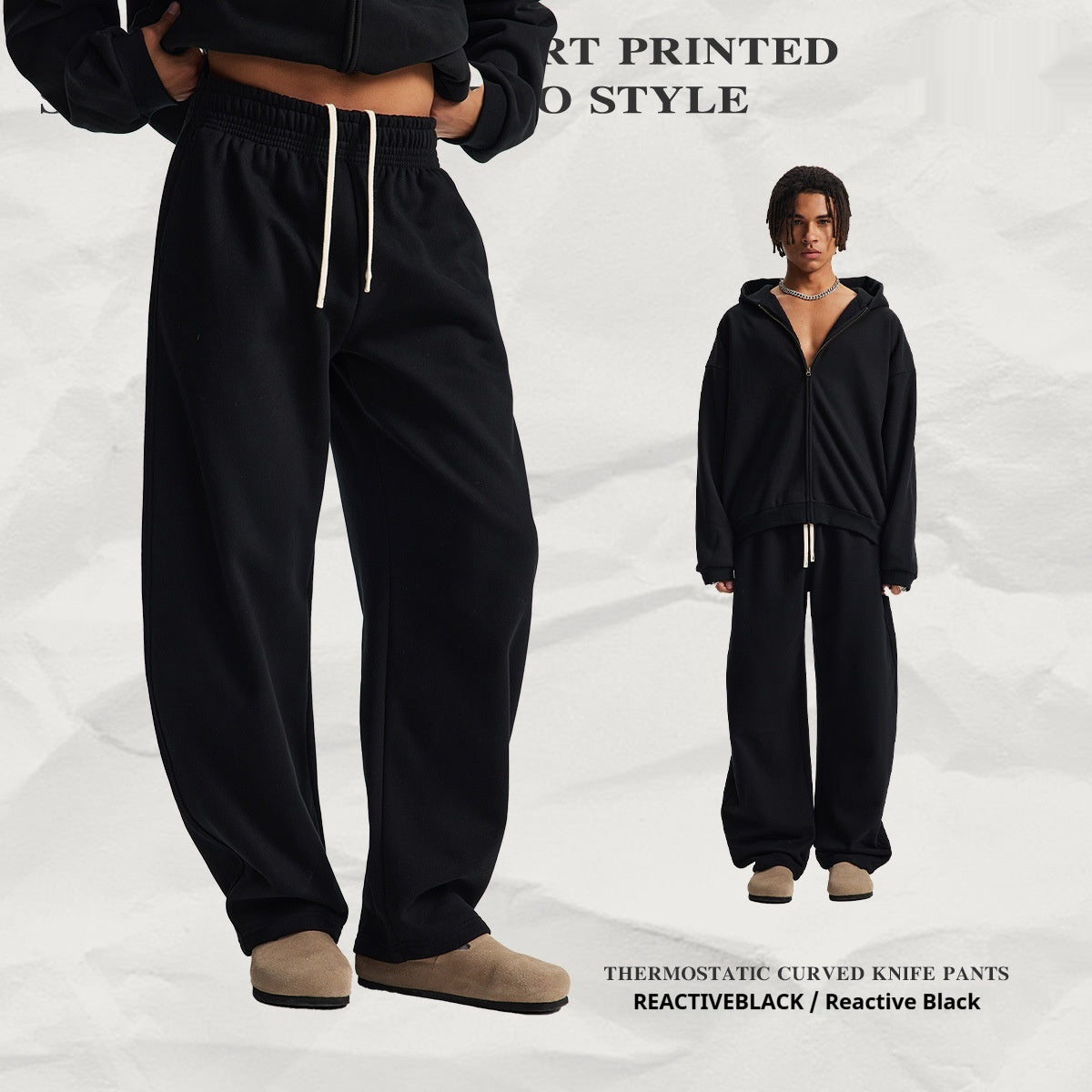 Hooded Cardigan Sweater Set For Men And Women Dropshipman