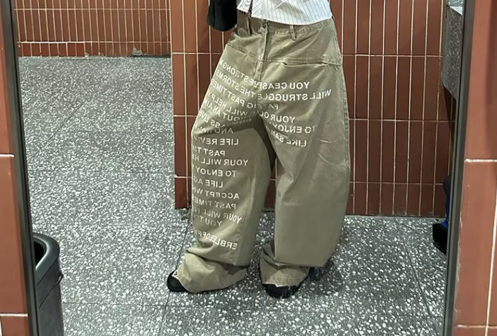 Handsome Casual Loose Fitting Straight Leg Pants Dropshipman