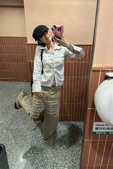 Handsome Casual Loose Fitting Straight Leg Pants Dropshipman