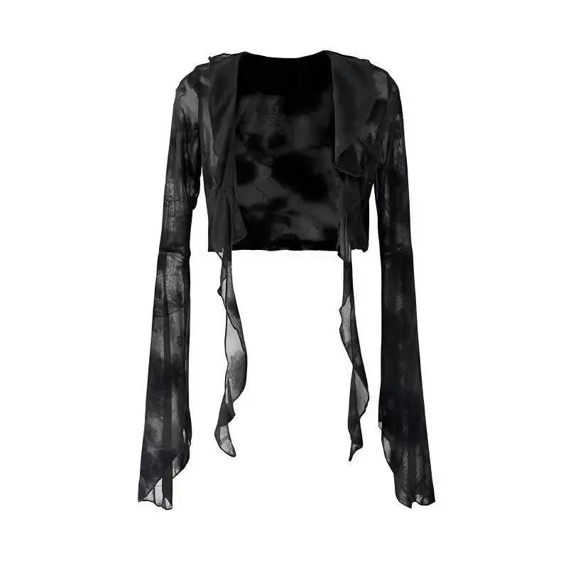 French Style Black Lace Slip Dress Dropshipman