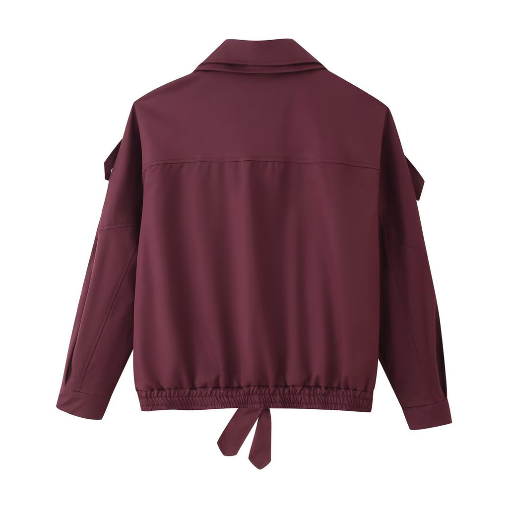 Women's Solid Color Loose-Fit Versatile Jacket Coat – Comfortable, Lightweight Outerwear